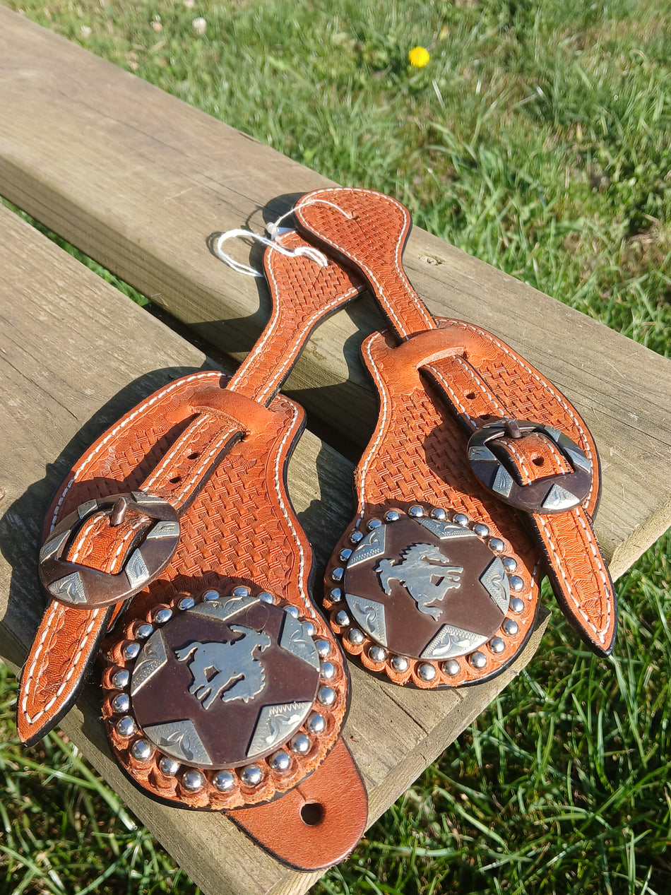 Bucking Bronco Spur Straps
