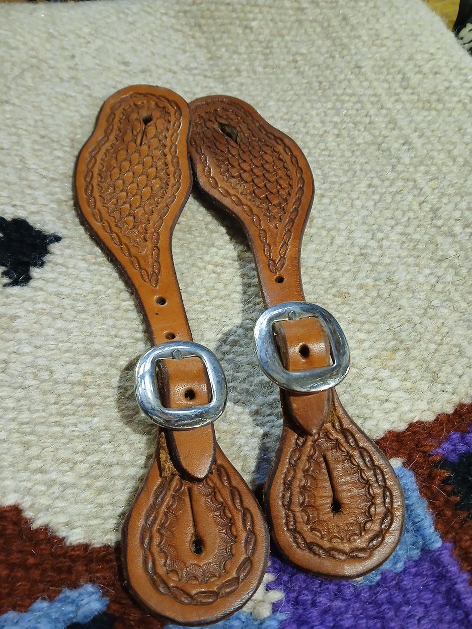 'Basket Weave' Spur Straps