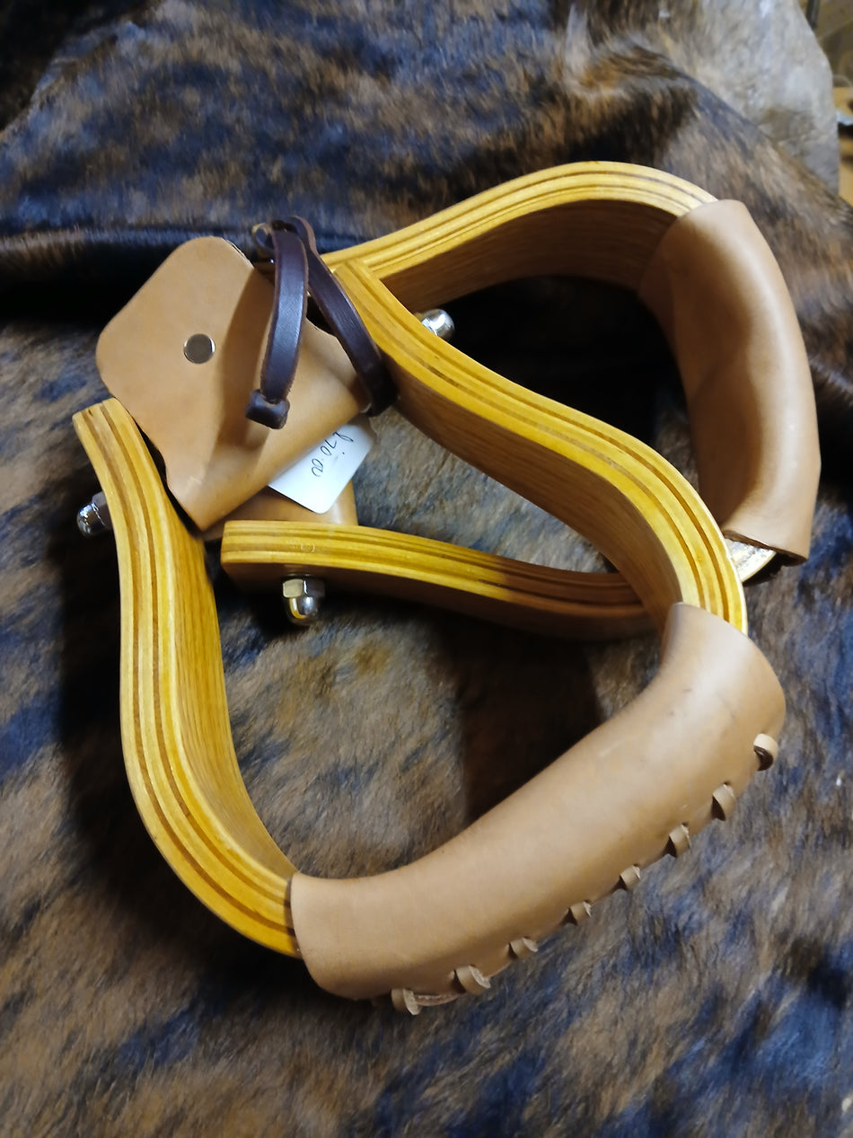 Wood and Light Leather Stirrups