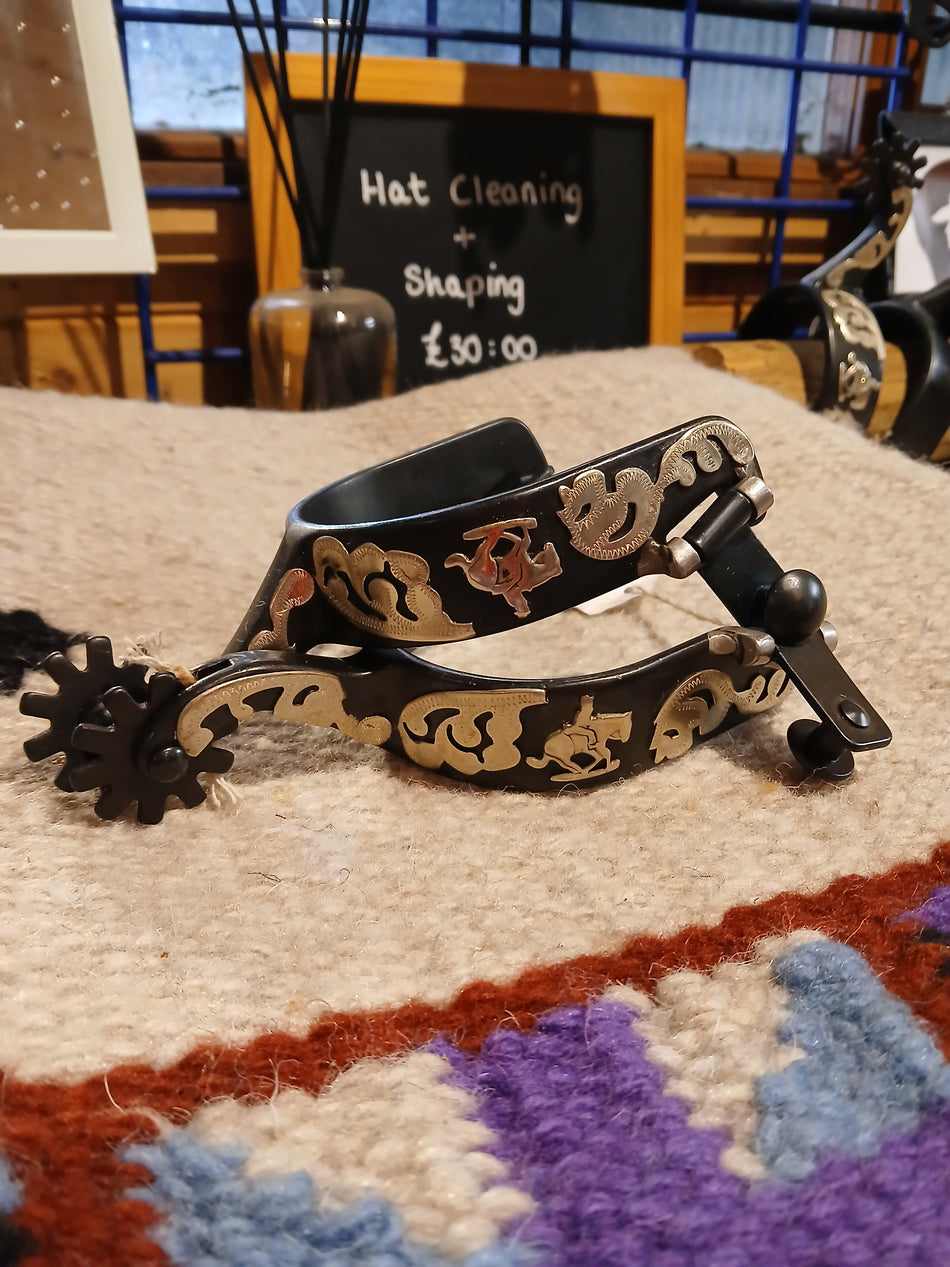 Dark Reining Horse Spurs