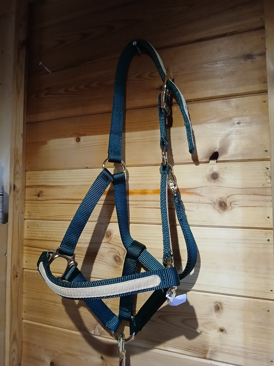 Green Headcollar and Lead Rope Set