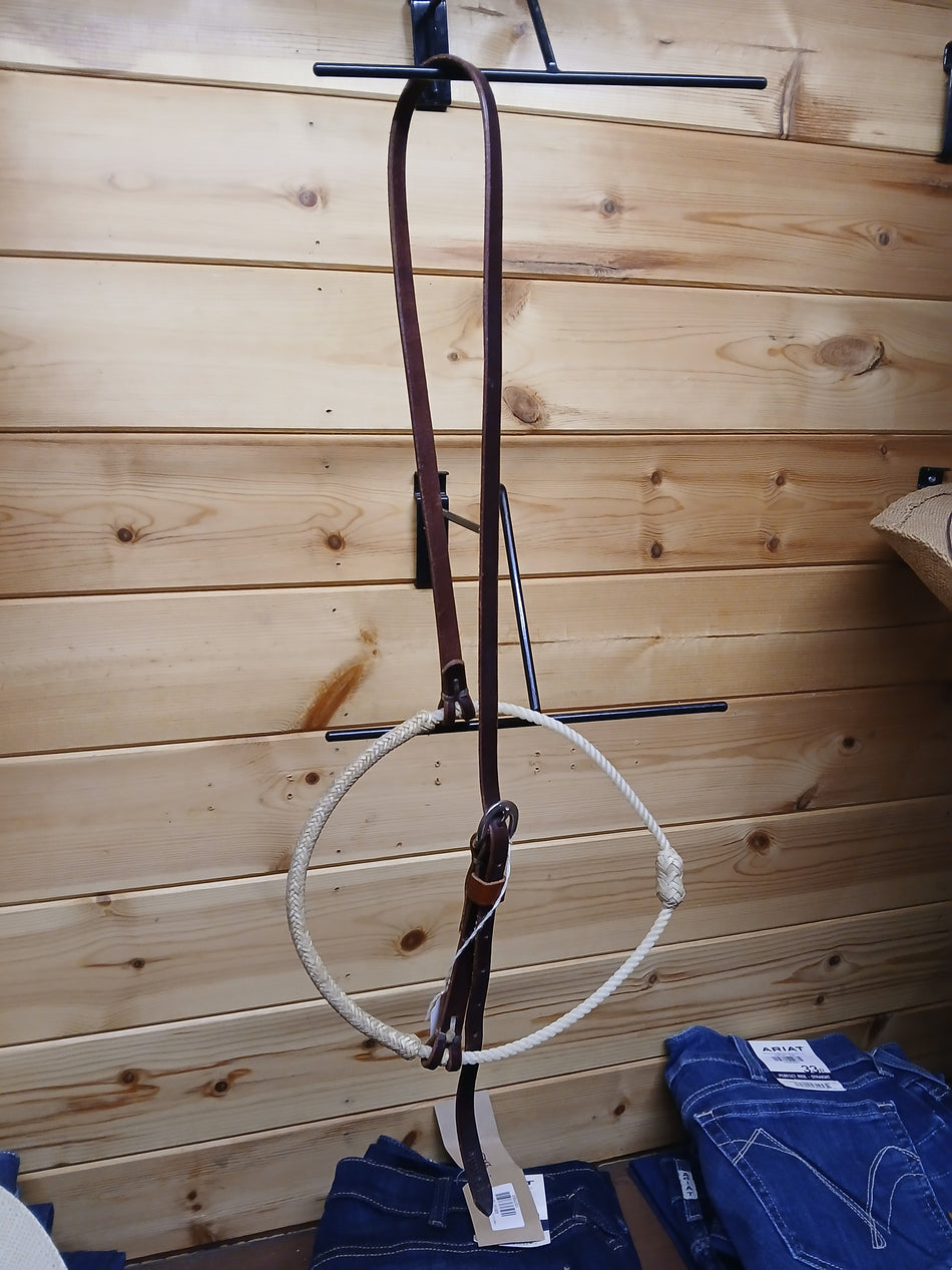 Rope and Rawhide Noseband Headstall