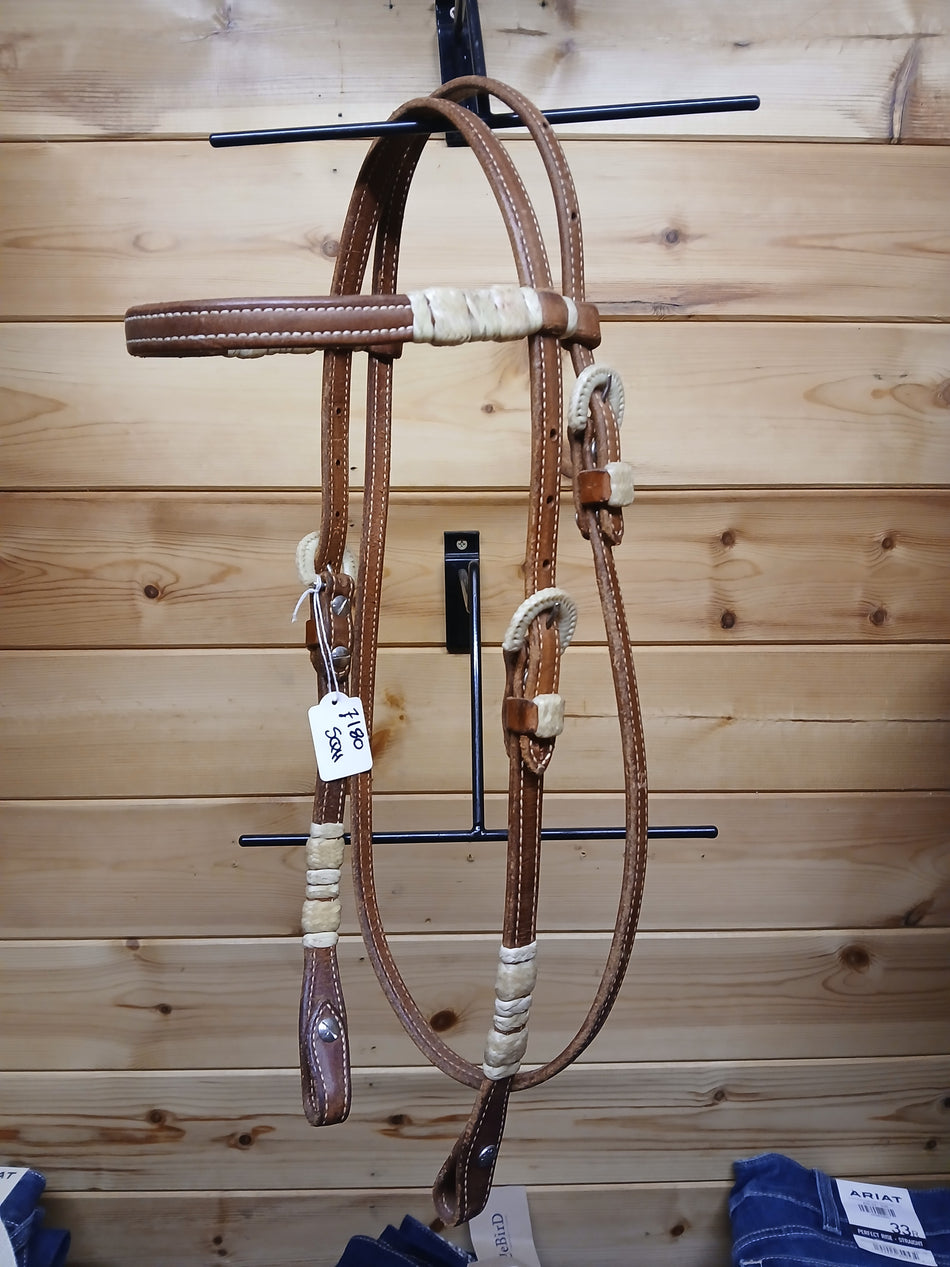 Light Brown Rawhide Headstall