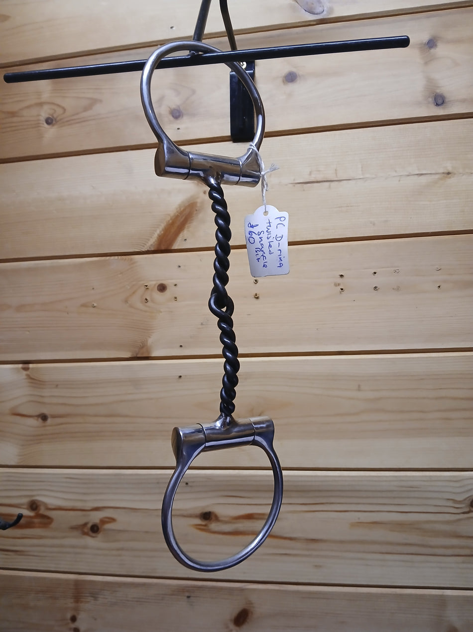 D Ring Twisted Snaffle Bit