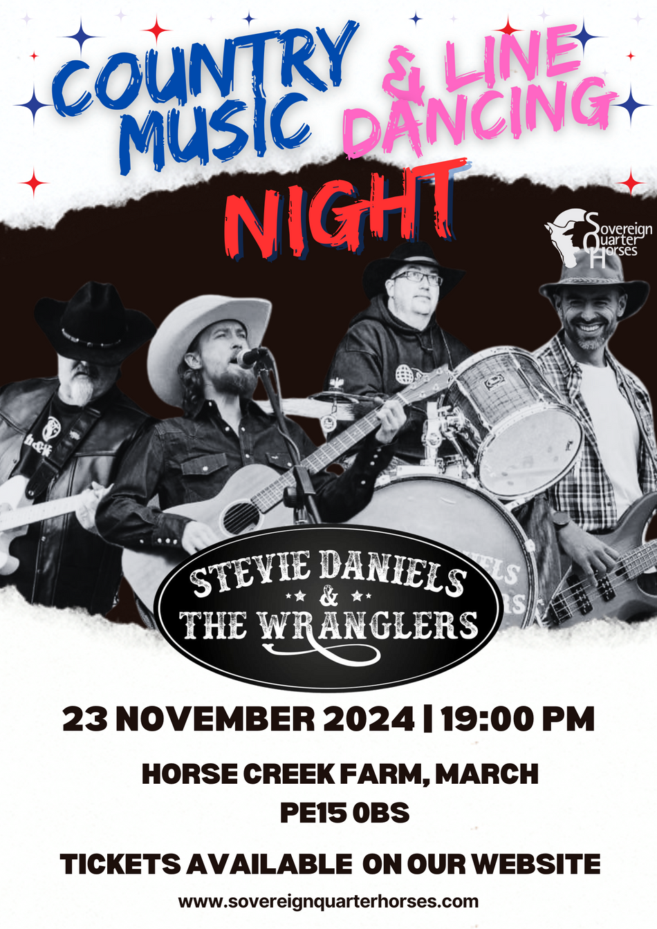 Country Music Night with Stevie Daniels & The Wranglers - 23rd November 2024