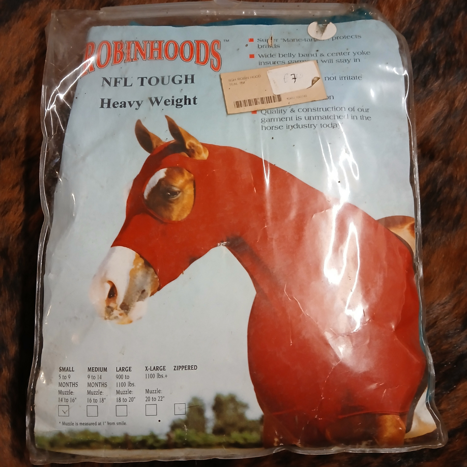 Blue RobinHoods Mane & Show Turnout Protector - Blue, Size Small