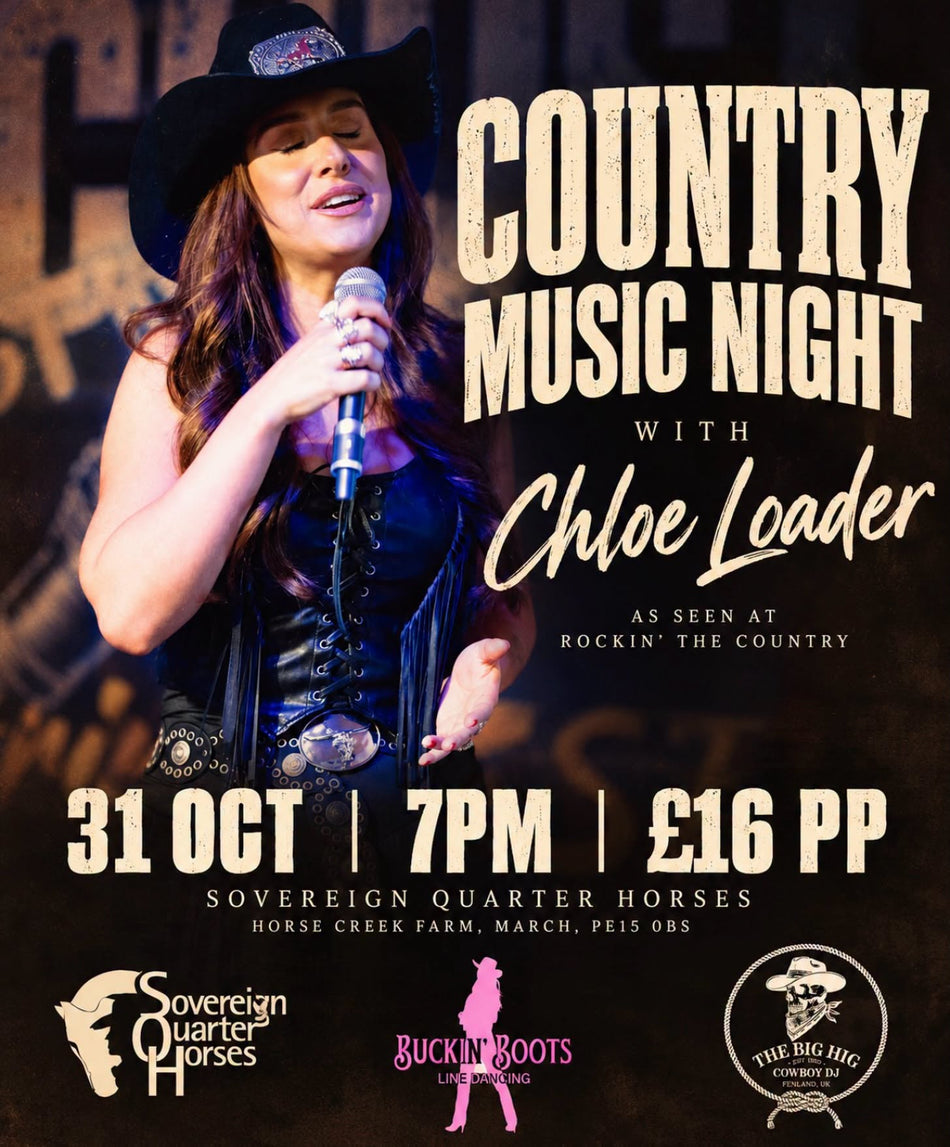 Country Music Night with Chloe Loader - Saturday 31st of October 2026