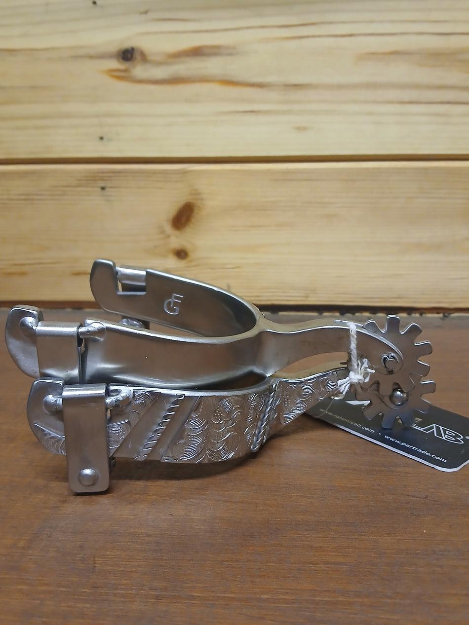Silver Spurs with Detailing