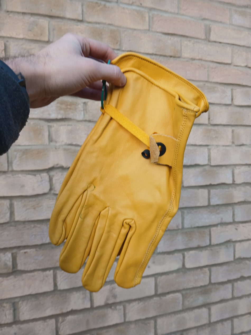 Adjustable Leather Work Gloves - Lined