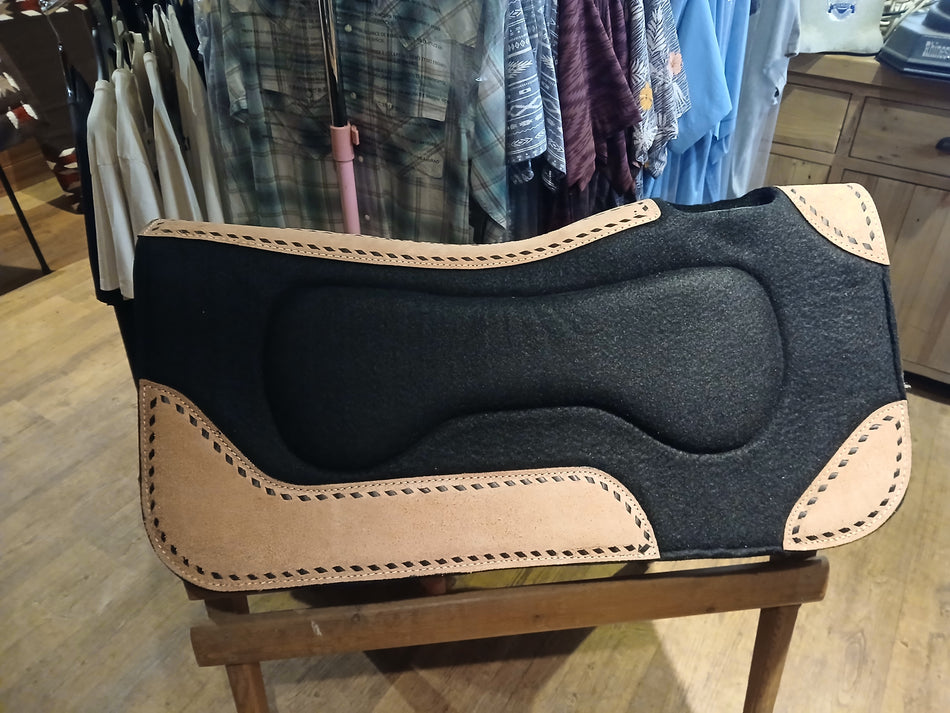 Black Felt Western Pad