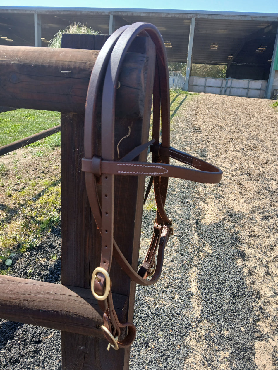 Leather Headstall - Two Buckle
