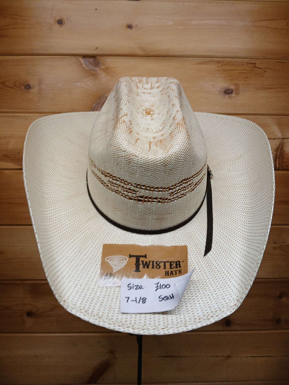 Twister Bangora Straw Hat 7 1/8