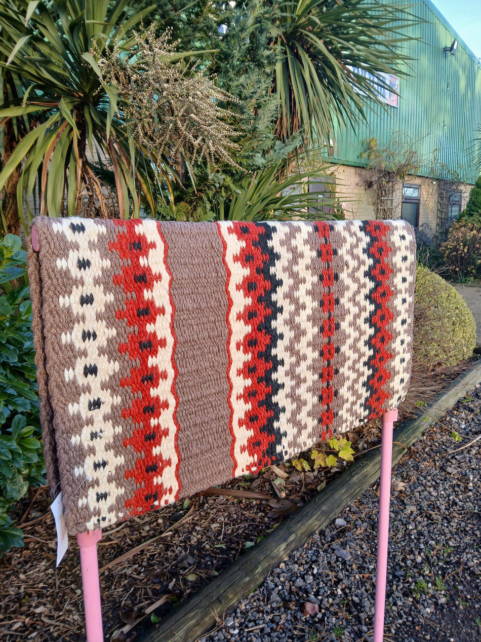 Red & Brown Patterned Show Blanket