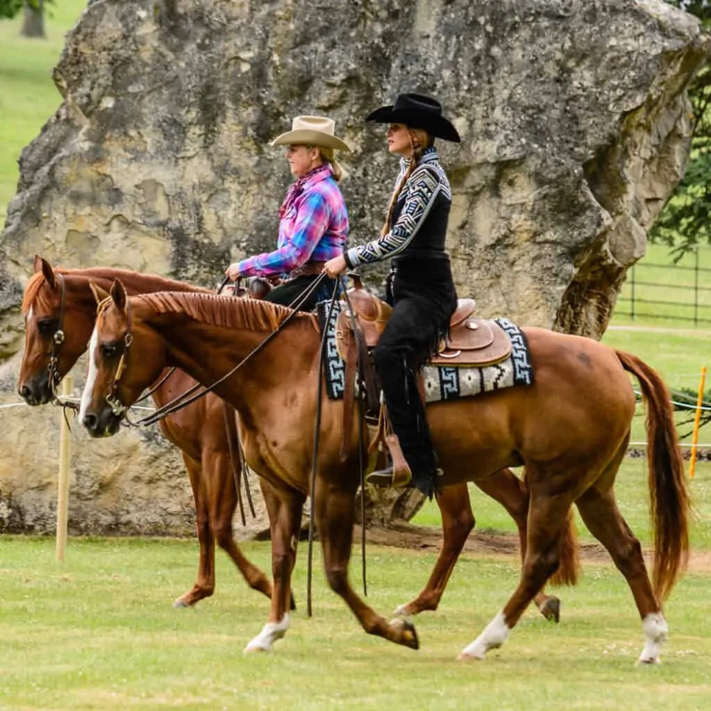 Riding on a western experience day